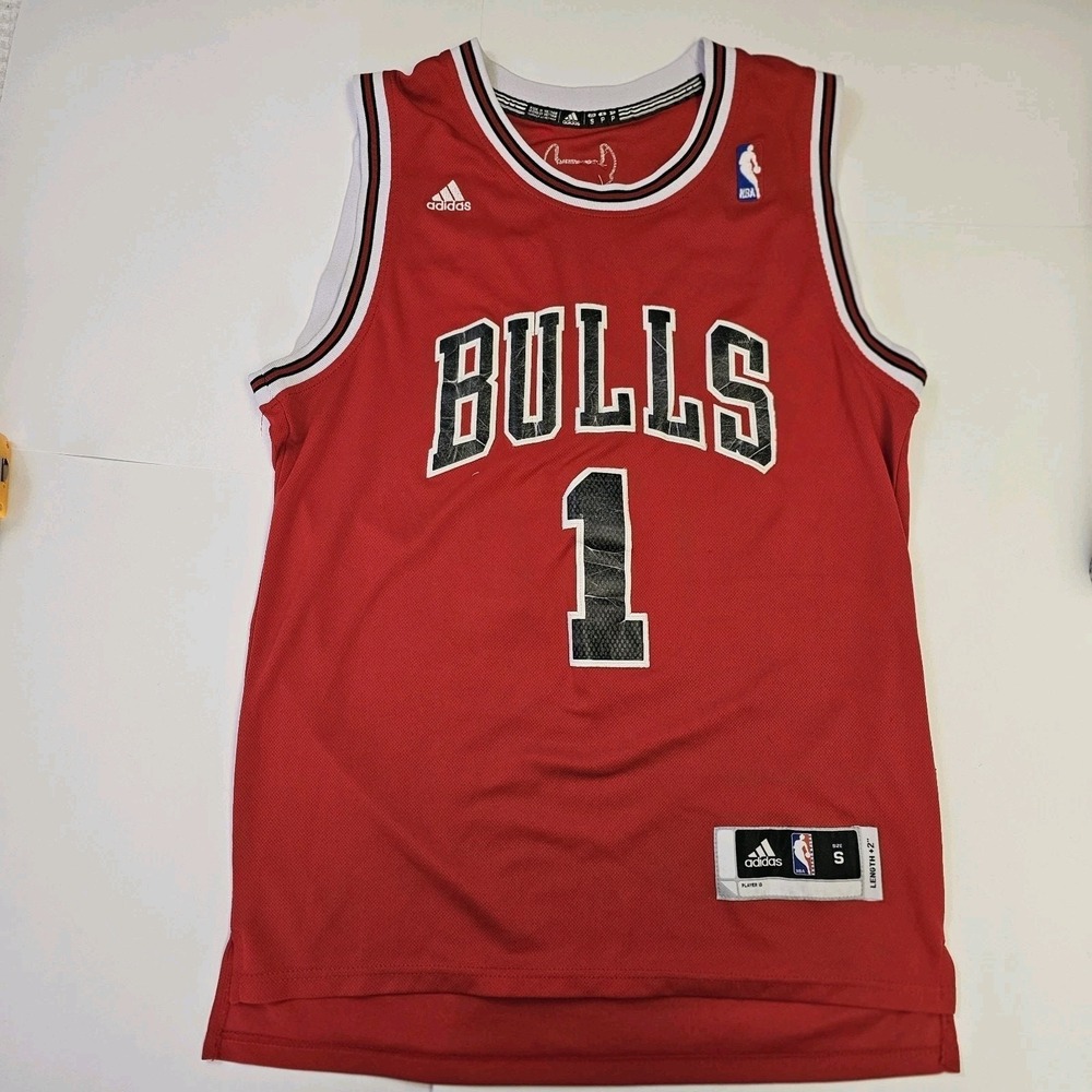 Derrick Rose Red Jersey Chicago Bulls Embroidered (0007)